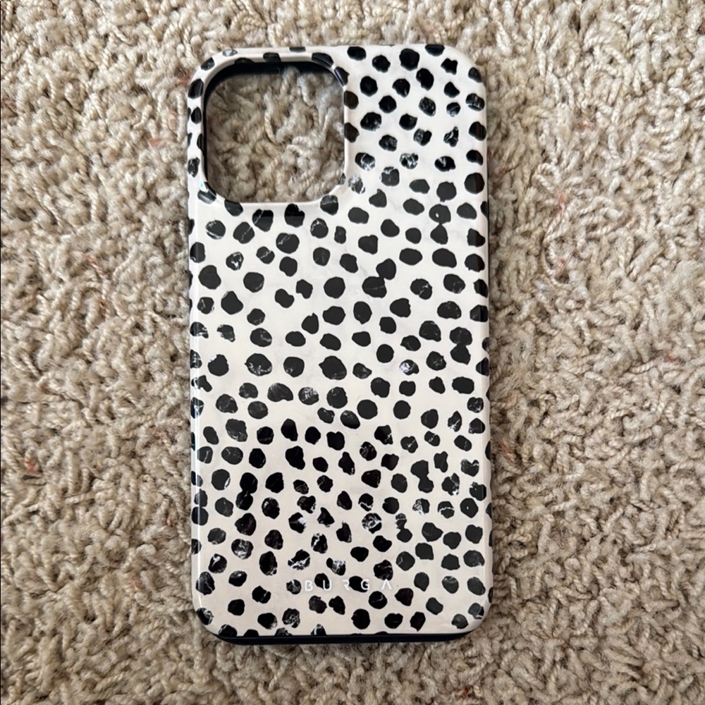 Black and White Polka Dot Phone Case